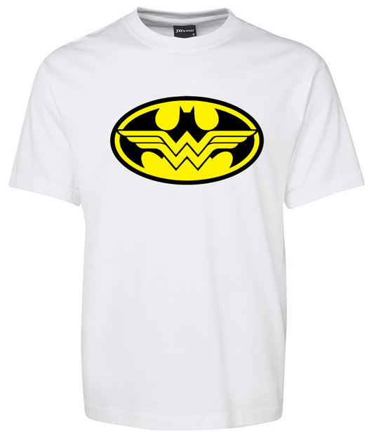 Yellow Batman - Woner Woman Logo Shirt