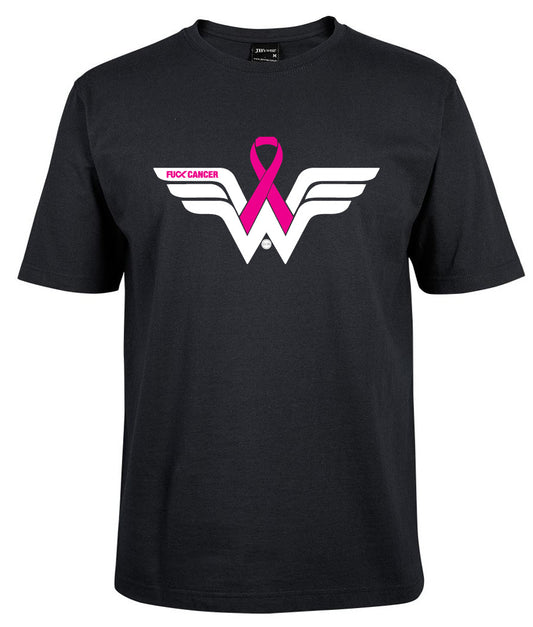 Wonder Woman Breast Cancer Awareness Pink Ribbon Shirt