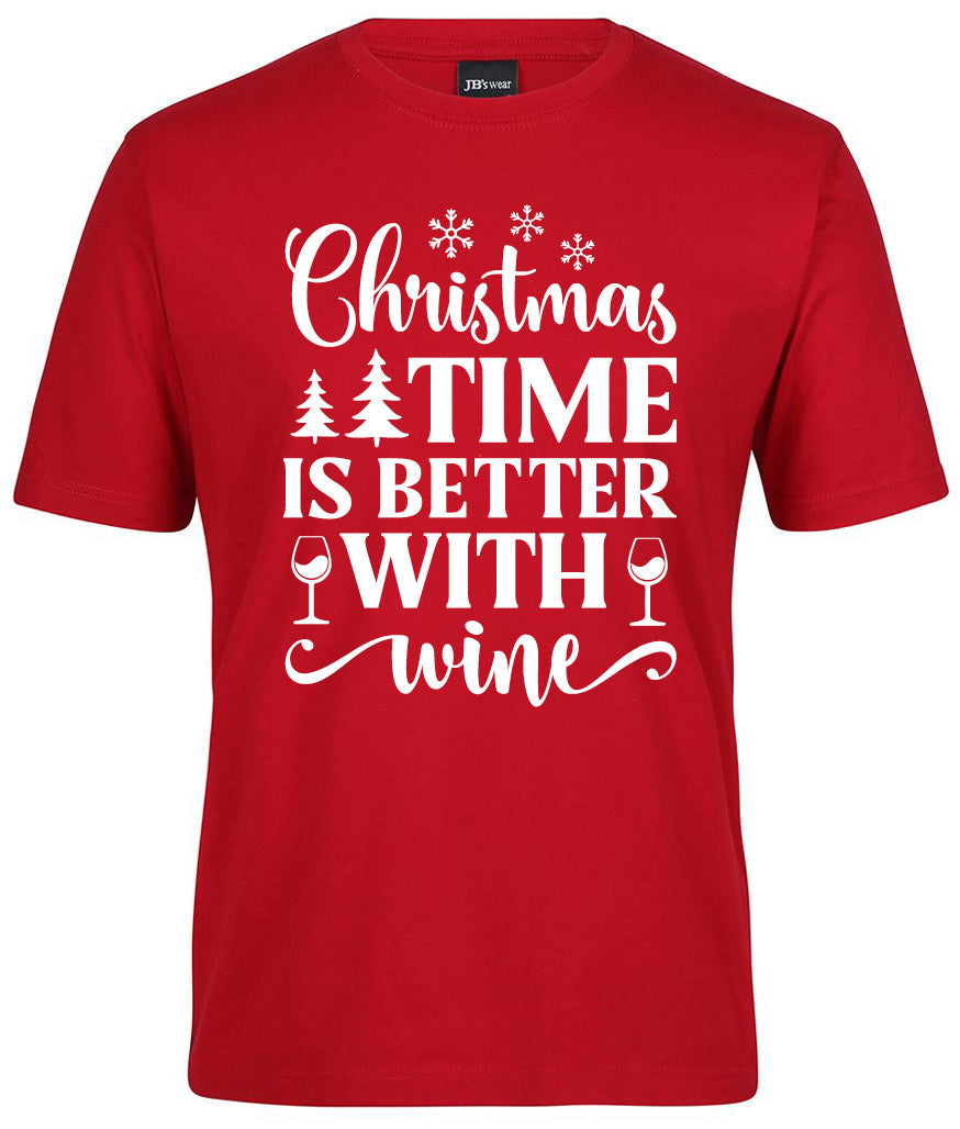 Christmas time is better with Wine Shirt