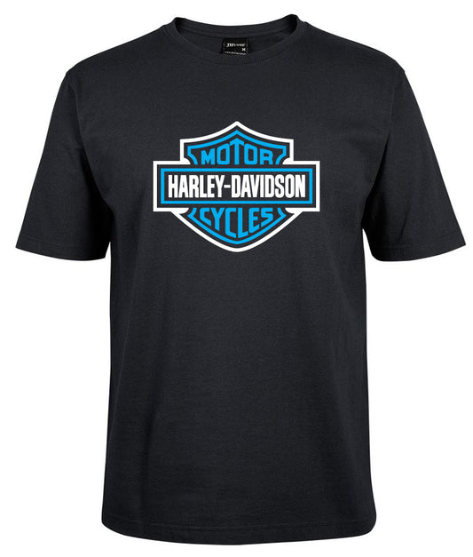 Harley-Davidson Bar & Shield Shirt Blue, White Border