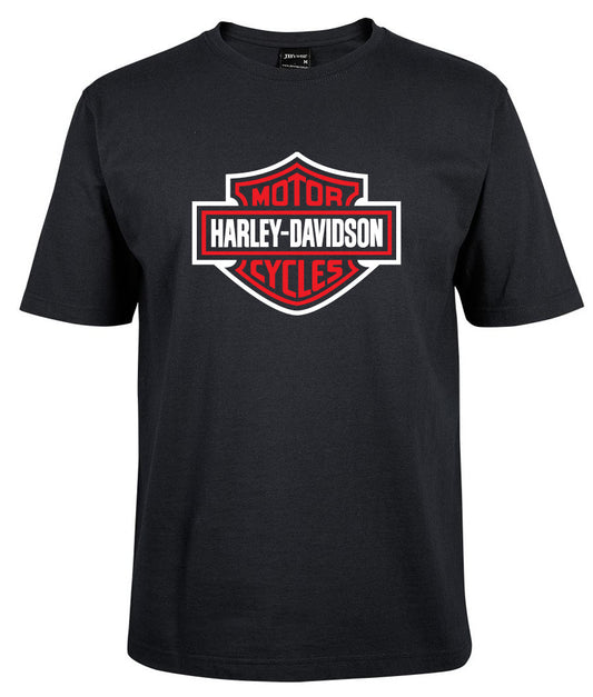 Harley-Davidson Bar & Shield Shirt Red, White border