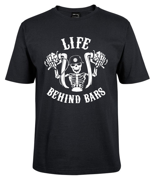 Life behind bars Skeleton shirt black