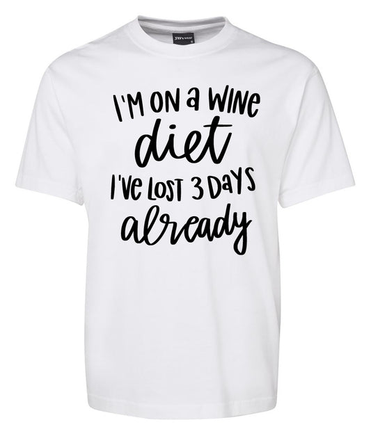 I'm on Wine Diet Shirt