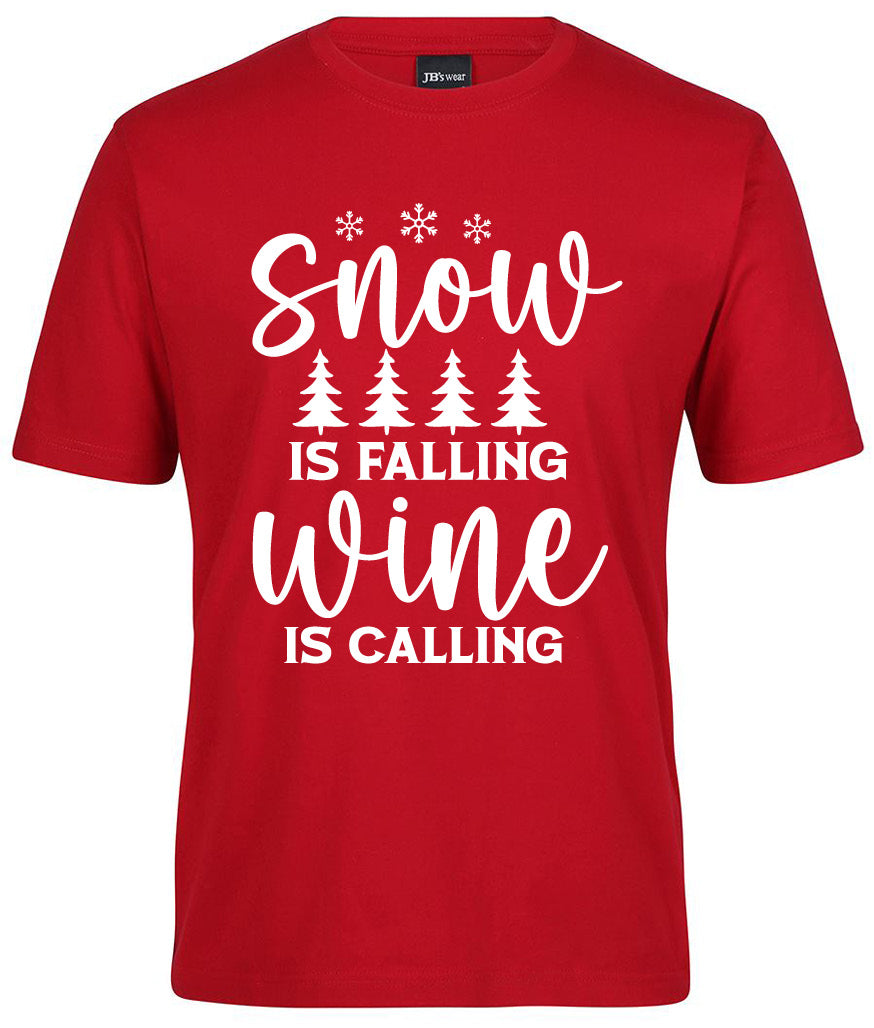 Snow is falling Wine is Calling Shirt